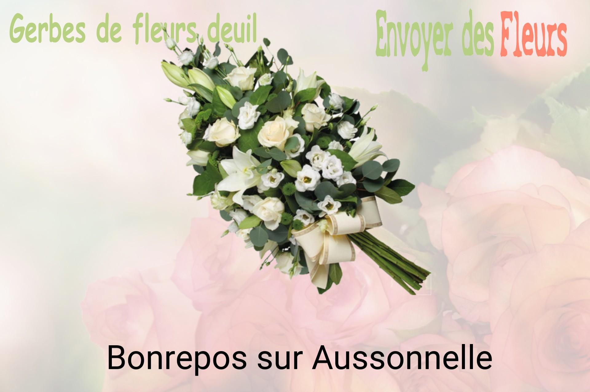 Gerbe de fleurs de deuil livrée à Bonrepos-sur-Aussonnelle